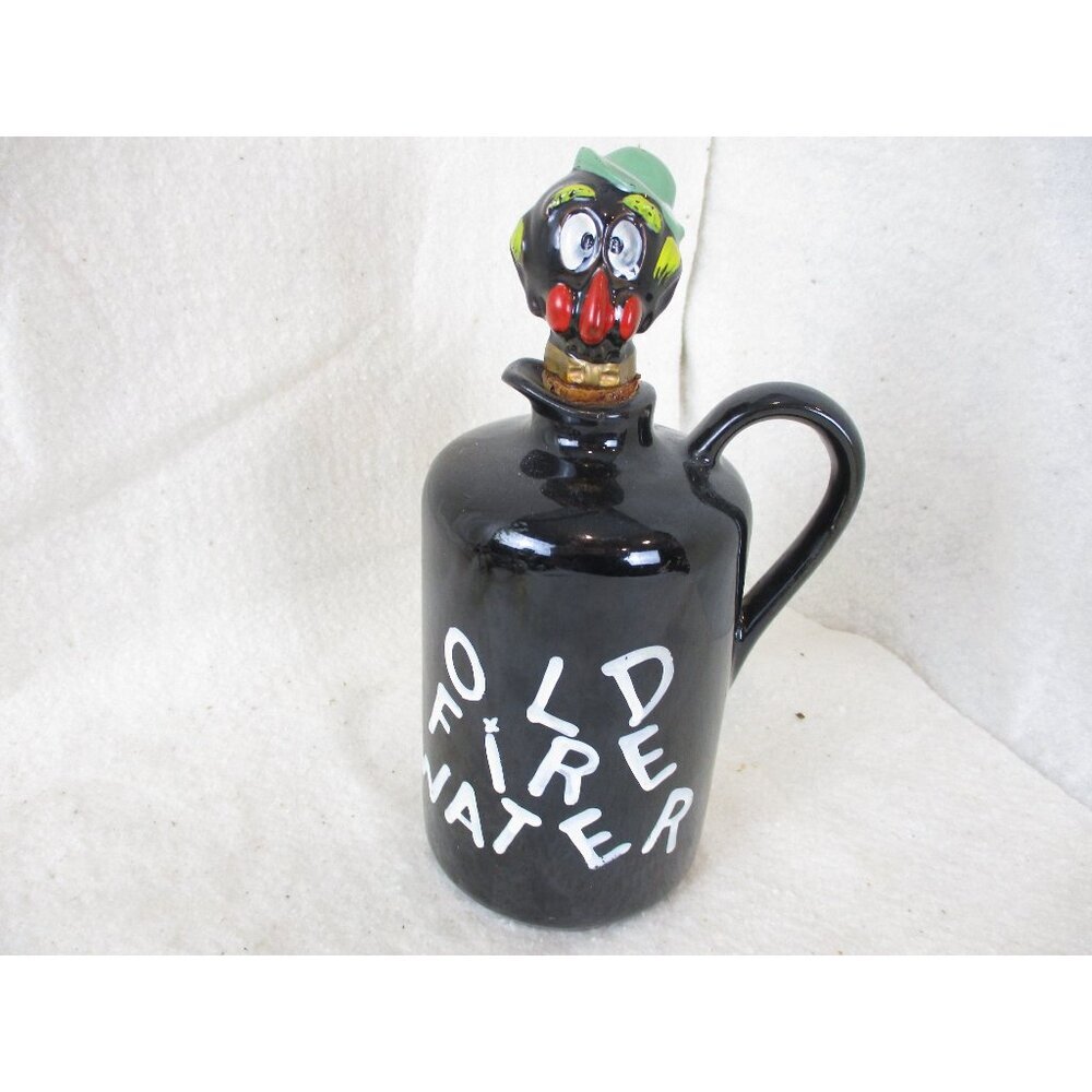 Old Fire Water Jug Whiskey Novelty bottle Vintage Japan‎ 1960 napco, 3l3232
